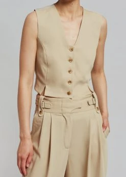 CLOTHING By Malene Birger Bettas Waistcoat - Nature