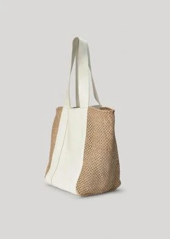 By Malene Birger Denila Leather Tote - Tinted White ACCESSORIES