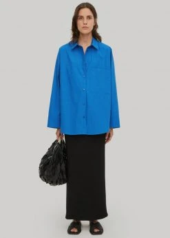 CLOTHING By Malene Birger Derris Shirt - Arctic Blue