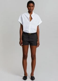 Le Vase Cece Cuffed Sleeve Shirt - White