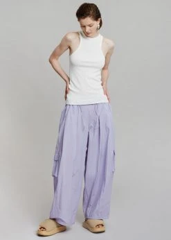 The Frankie Shop Celeste Cargo Pants - Lilac CLOTHING