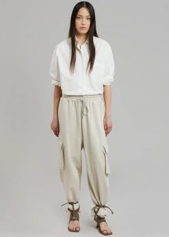 The Frankie Shop CLOTHING Chava Cargo Joggers - Birch