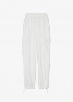 The Frankie Shop Chava Cargo Joggers - White CLOTHING