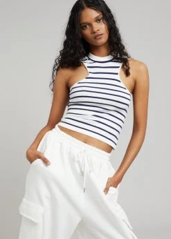 The Frankie Shop Chava Cargo Joggers - White CLOTHING