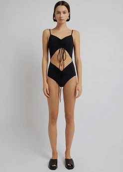 Christopher Esber Ruched Disconnect Swimsuit - Black CLOTHING