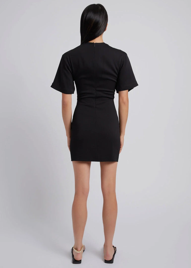 Christopher Esber Ruched Multi Tie Mini Dress - Black