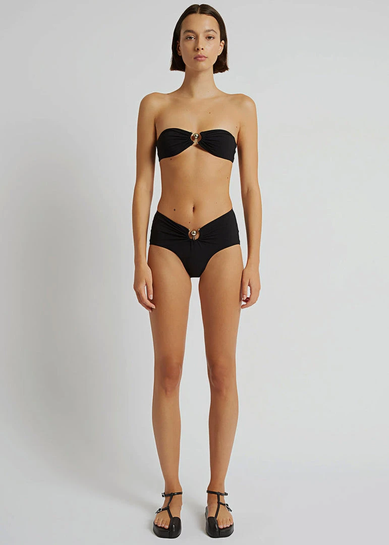 CLOTHING Christopher Esber Ruched Prong Bandeau - Black