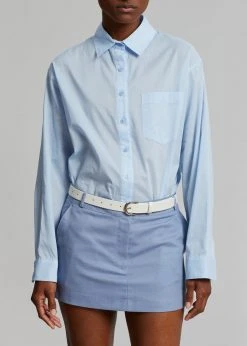 The Frankie Shop CLOTHING Cleia Shirt - Light Blue