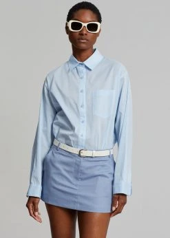 The Frankie Shop CLOTHING Cleia Shirt - Light Blue