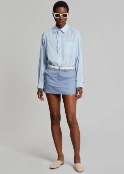 The Frankie Shop CLOTHING Cleia Shirt - Light Blue