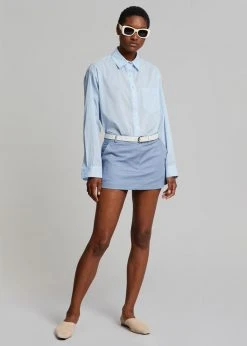 The Frankie Shop CLOTHING Cleia Shirt - Light Blue
