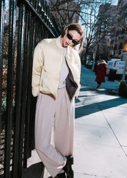 Blossom CLOTHING Connell Reversible Bomber - Black/Mastic