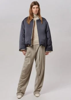 Blossom CLOTHING Connell Reversible Bomber - Black/Mastic