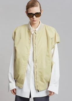 The Frankie Shop CLOTHING Cosmo Satin Vest - Cream