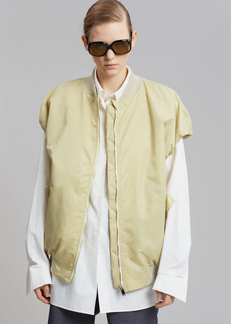 The Frankie Shop CLOTHING Cosmo Satin Vest - Cream