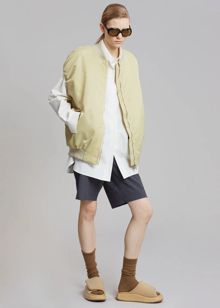 The Frankie Shop CLOTHING Cosmo Satin Vest - Cream