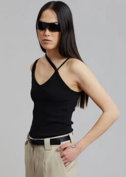Covert Strappy Tank - Black CLOTHING