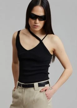 Covert Strappy Tank - Black CLOTHING