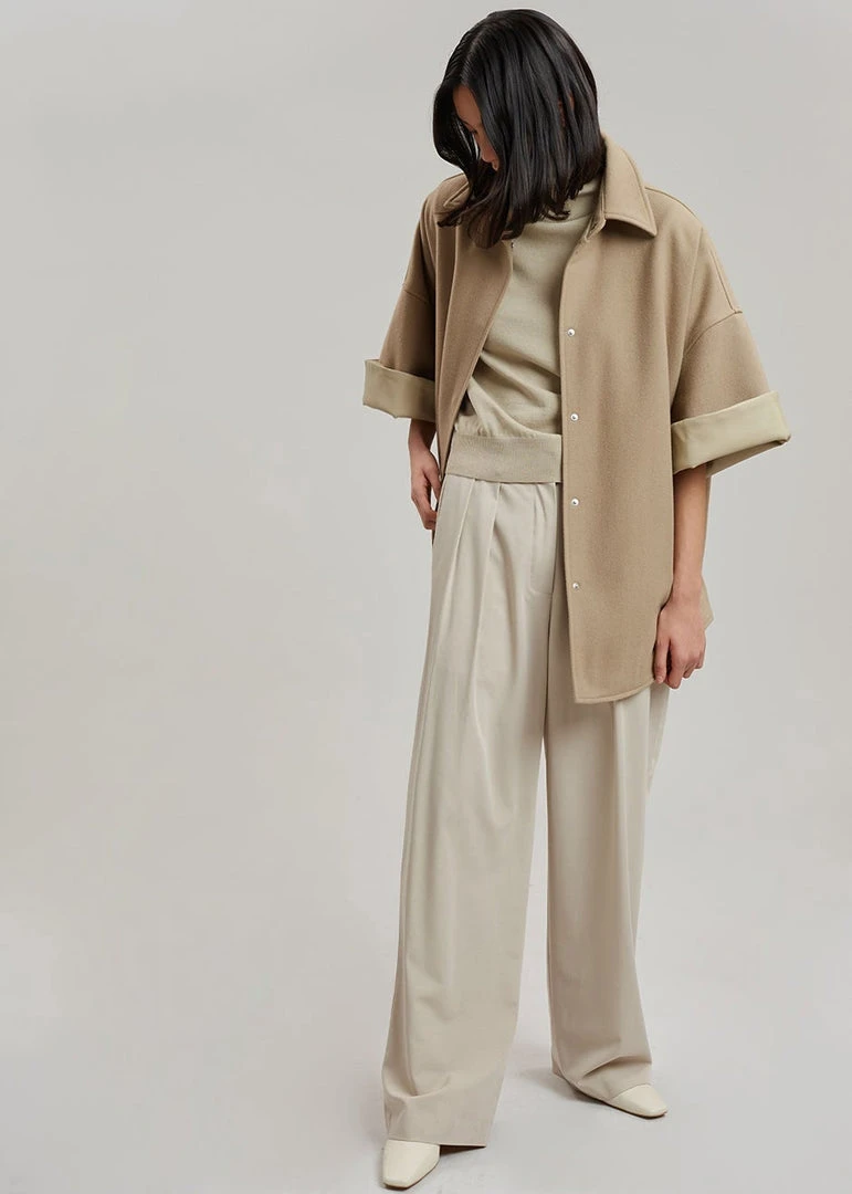 The Frankie Shop Cybele Overshirt - Natural