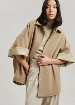 The Frankie Shop Cybele Overshirt - Natural