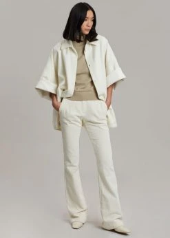 The Frankie Shop Cybele Overshirt - White