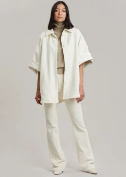 The Frankie Shop Cybele Overshirt - White