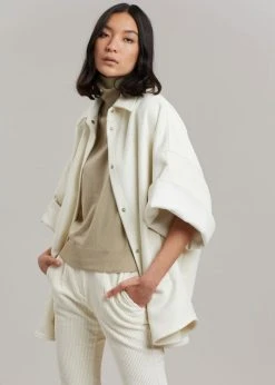 The Frankie Shop Cybele Overshirt - White