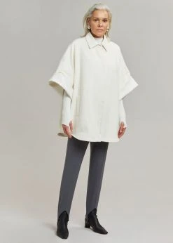 The Frankie Shop Cybele Overshirt - White