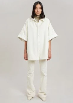 The Frankie Shop Cybele Overshirt - White