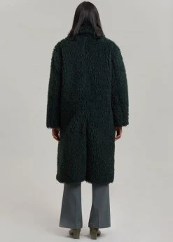 Art Is Over Dafna Sherpa Coat - Pine