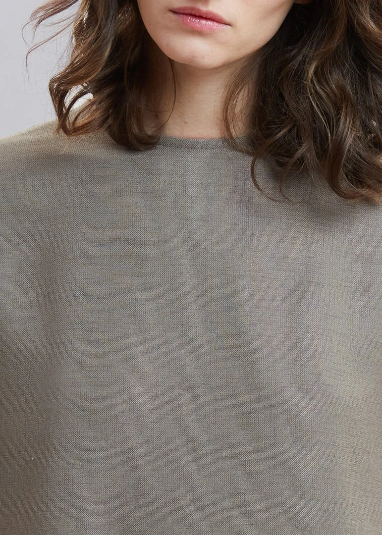 The Frankie Shop Dakota A-Line Dress - Slate Green CLOTHING