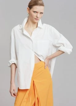 Inni Didi Pleated Midi Skirt - Orange CLOTHING