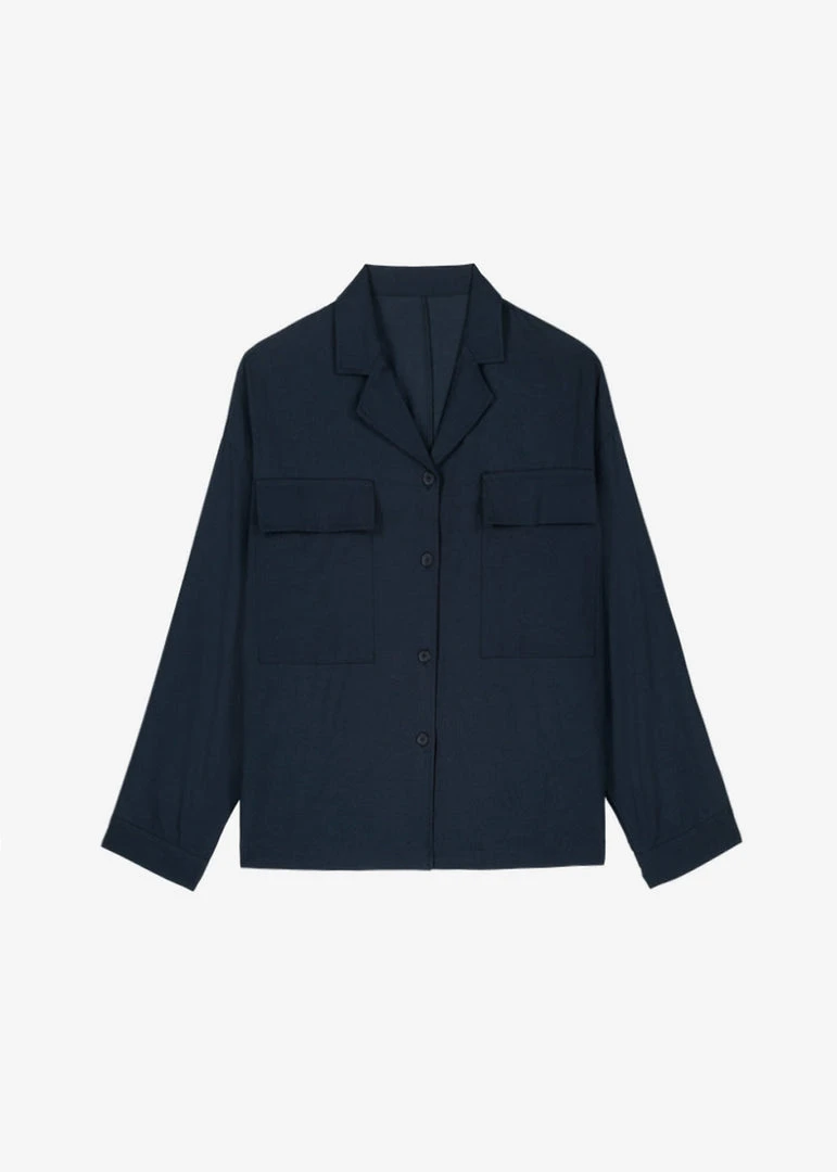 Credito Dido Pocket Shirt - Navy
