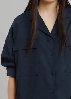 Credito Dido Pocket Shirt - Navy