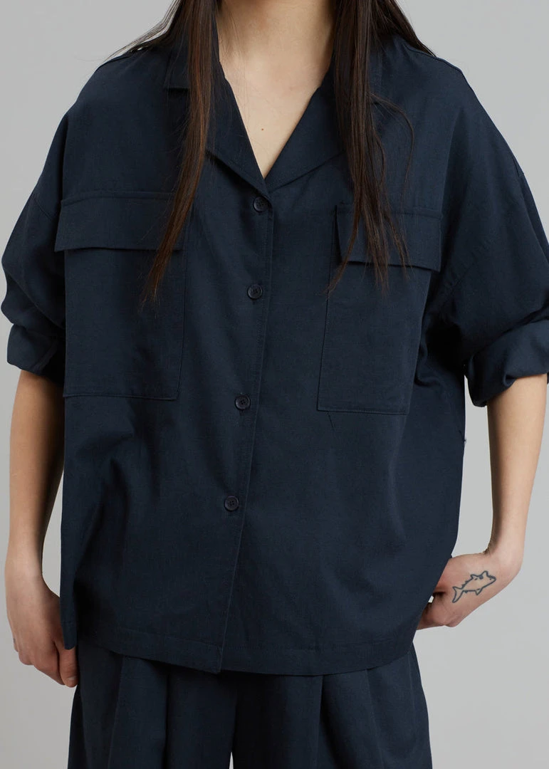 Credito Dido Pocket Shirt - Navy
