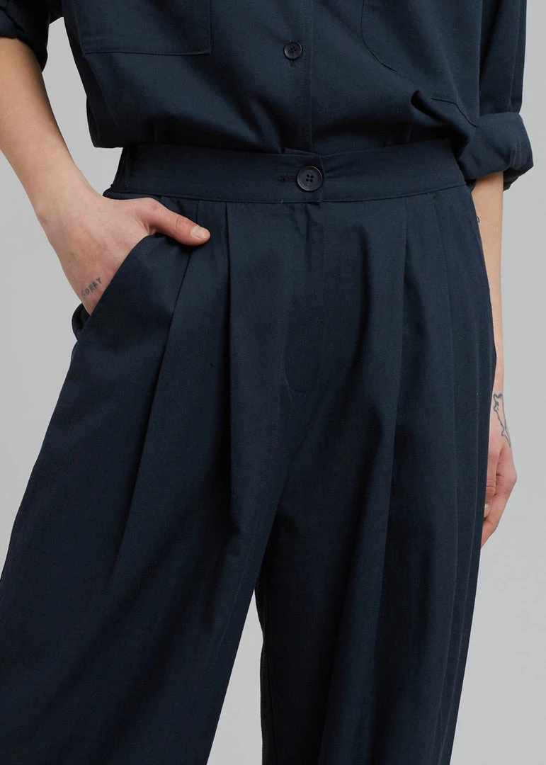 Credito Dido Wide Trousers - Navy