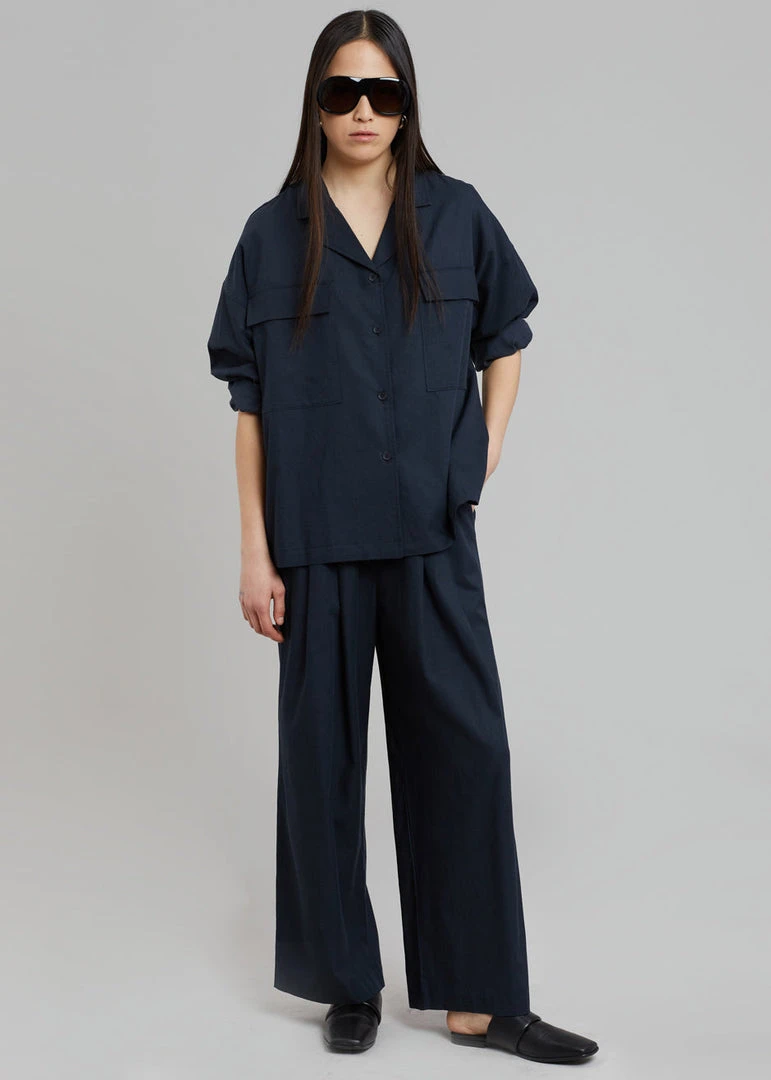 Credito Dido Wide Trousers - Navy