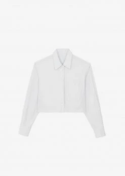 Maimia CLOTHING Ede Cropped Button Shirt - White