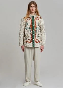 Men EGONLab Quilted Shirt - Dynasty Print