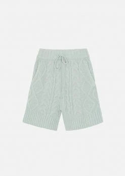 The Frankie Shop Eira Knit Shorts - Celadon