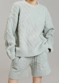 The Frankie Shop Eira Knit Shorts - Celadon