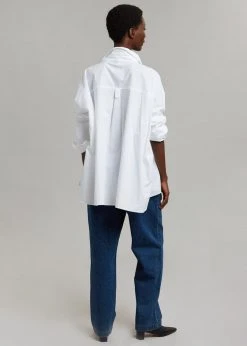 The Frankie Shop Elara Oversized Shirt - Optic White