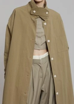The Frankie Shop CLOTHING Emma Trench Coat - Sand