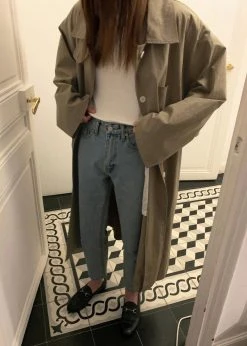 The Frankie Shop CLOTHING Emma Trench Coat - Sand