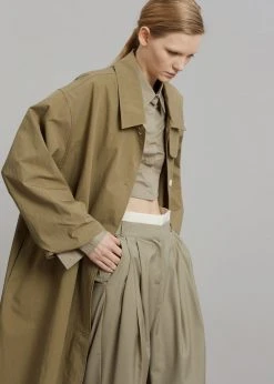 The Frankie Shop CLOTHING Emma Trench Coat - Sand