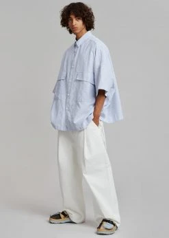 Farmers Market Ethan Pocket Shirt - Blue Stripe