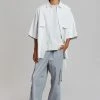 Farmers Market Ethan Pocket Shirt - Slate Stripe