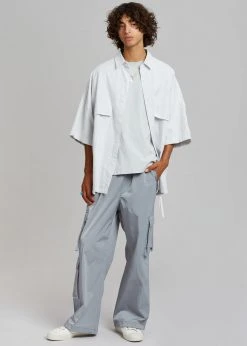 Farmers Market Ethan Pocket Shirt - Slate Stripe