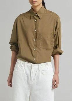 The Frankie Shop CLOTHING Everyday Shirt - Khaki
