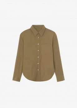 The Frankie Shop CLOTHING Everyday Shirt - Khaki